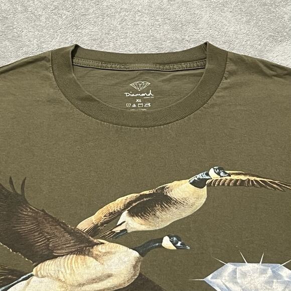 Diamond Supply Co. T Shirt Mens XL Green Game Assn. Est. 1998 Short Sleeve Tee - Picture 7 of 15